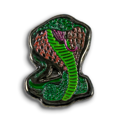 Spilla pin metallo - metallo, cobra