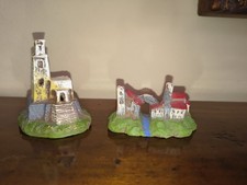 Coppia Case Presepe Cartapesta