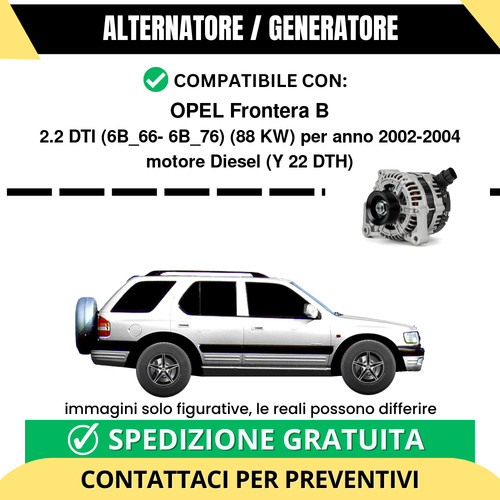 Alternatore opel frontera - alternatore,