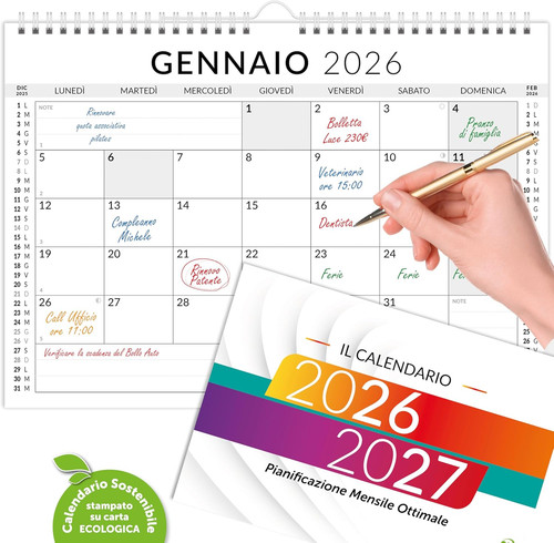 Calendario 2026 2027 - da, e