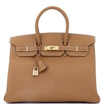 Hermès birkin brown gold - gold,