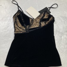 LA PERLA top velluto scollato