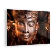 Quadro su Vetro 70x50cm Buddha