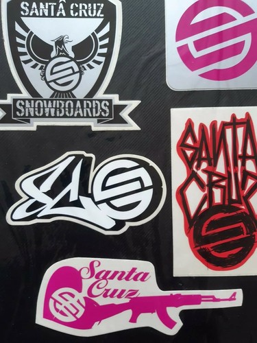 Adesivi snowboard santa - 10,