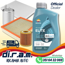 KIT TAGLIANDO FIAT CROMA 1.9 JTD 116 120 150 CV 2007  +5 LT OLIO REPSOL 5W30