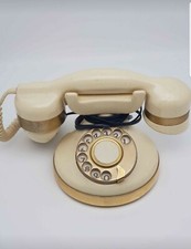 Telefon SIP Telcer A Ruota Placcato Oro 18K Vintage Anni '70