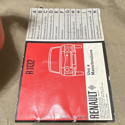 Renault r1132 libretto - renault,