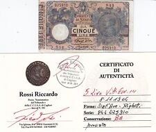 5 LIRE VITTORIO EMANUELE III