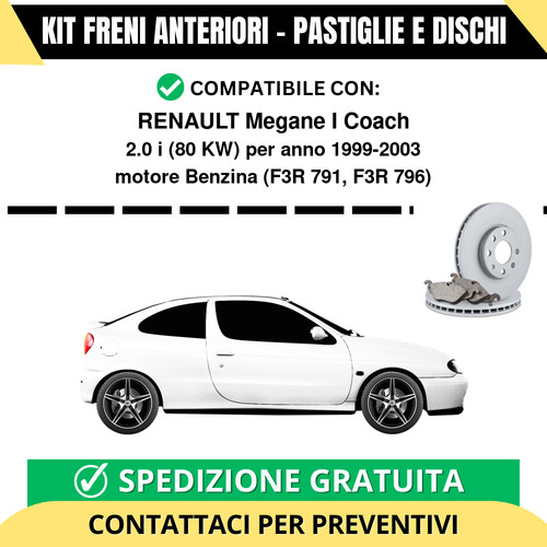 Kit freni anteriori - kit, renault