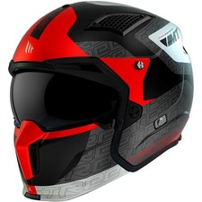 CASCO STREETFIGHTER MT HELMETS TOTEM B15 ROSSO OPACO