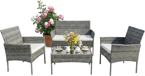 Set giardino rattan - giardino, pz,