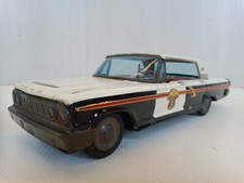 friction tin toy car vintage Taiyo Ford Galaxie 500 Police