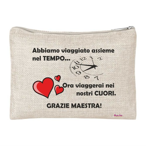 Pochette porta oggetti - pochette, scritta