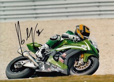 Roberto Rolfo foto Kawasaki 7x5 firmata a mano WSBK 5.