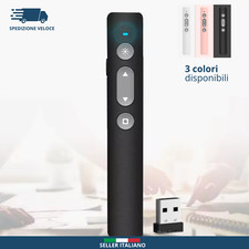 Puntatore Presentazione Wireless per Presentazioni (Nero) Telecomando ???