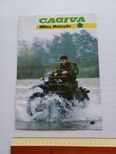 Cagiva 600 350 125 MIL-1 MIL- UK Military Motorcycles depliant inglese originale