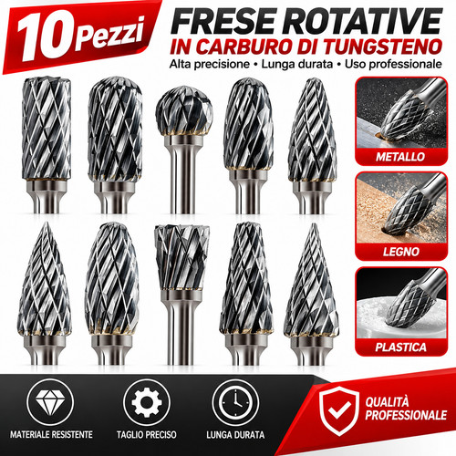 Punte frese metallo duro - punte,