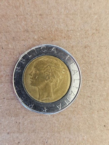Moneta 500 lire - moneta,