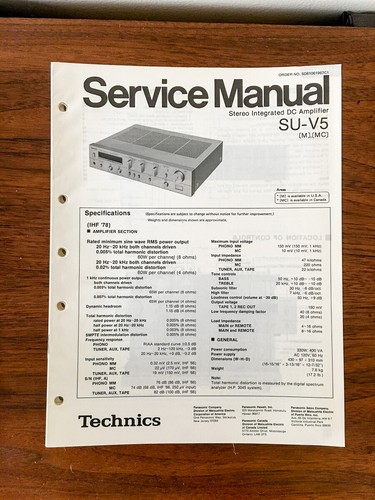 Technics amplificatore - technics, su-v5