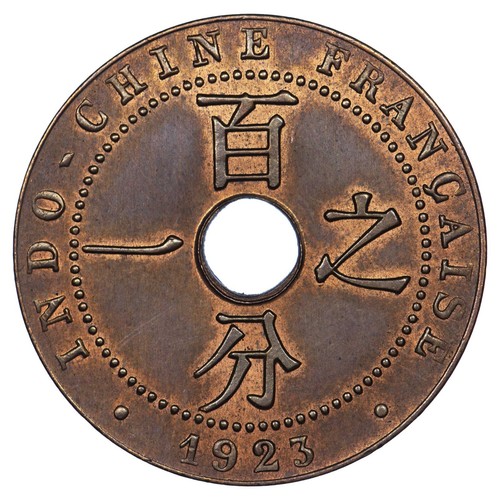 Indocina centime 1923 poissy - indocina,
