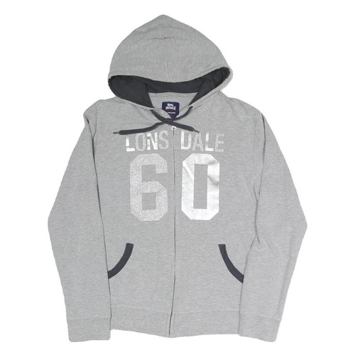 Felpa donna lonsdale grigia - felpa,
