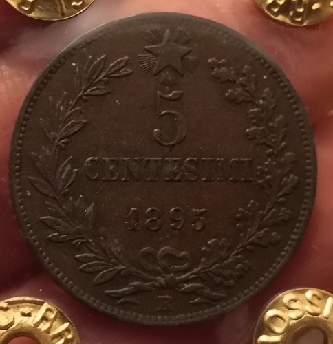 Moneta centesimi 1895 - 5,
