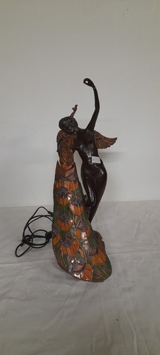 Lampada scultura donna che - lampada,