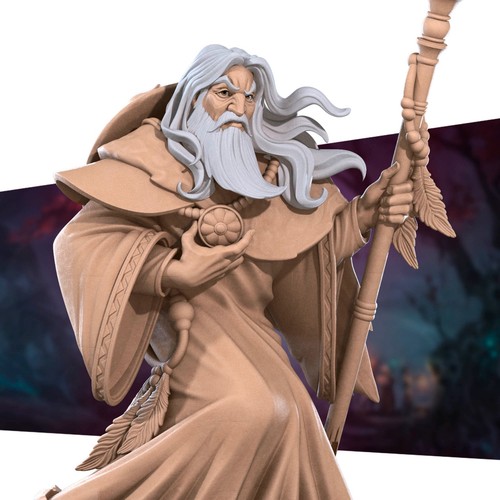 Mago anziano umano stregone - umano,