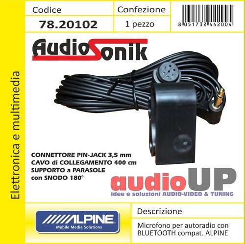 Microfono per autoradio alpine - per,