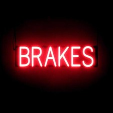 SpellBrite BRAKES Sign | Neon