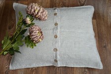 Federa in lino con bottoni al