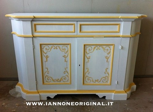Credenza decorata mano - credenza,