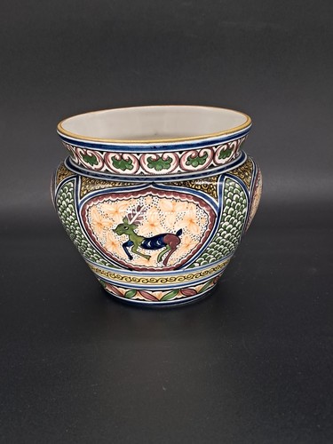 Antico vaso vintage dipinto - , a