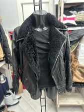 Montone Shearling Donna Woman Tg54 Nero LLV1795