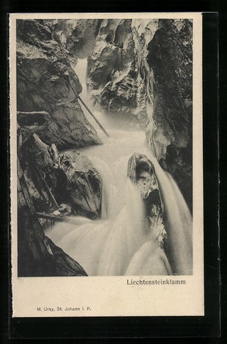 Cartolina cascata nella cresta - cascata,