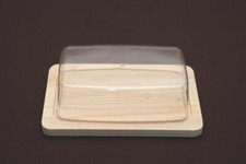 Formaggiera Porta Formaggio Rettangolare Base In Legno E Cupola Copertura dfh