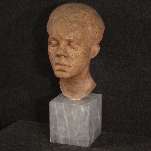 Scultura terracotta con - scultura, in