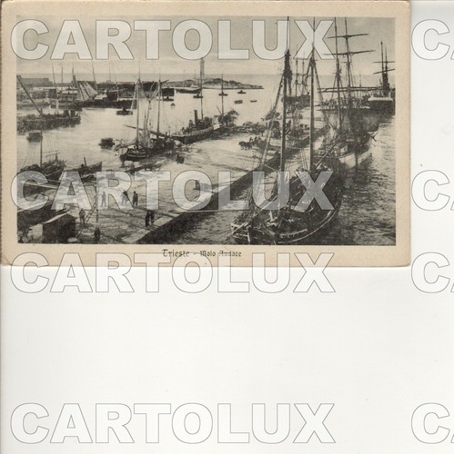 B8915 trieste citta 1920 - trieste, molo