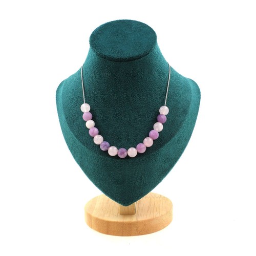 Collana perle mica viola - collana,
