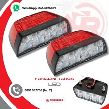 Coppia Fanalini Targa Posteriori Led Luce targa e posizione 12/24V Omologati