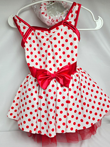 Abito pois bianco rosso - e,