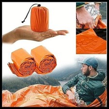 Termico Sacco a Pelo Convertible Emergenza Tenda Bivy Outdoor Hike Campeggio