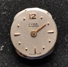 Movimento Orologio Cyma Tavannes 17 Jewels vintage  parti di ricambio