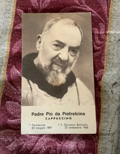 Raro santino post mortem padre - raro,