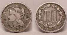 1867 3c Nichel VG