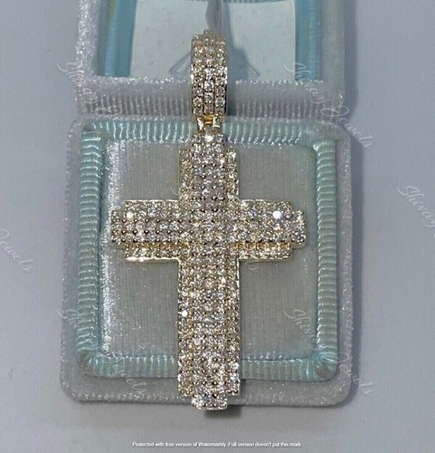 Ciondolo croce 3ct diamante - ciondolo,