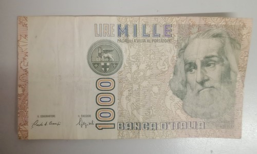 Banconota 1000 lire mille - banconota,