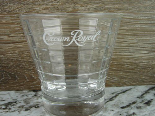 Bicchiere vetro retro - , crown