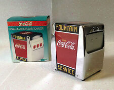 COCA COLA PORTATOVAGLIOLI DINER NAPKIN DISPENSER IN ACCIAIO ORIGINALE 1999 USA
