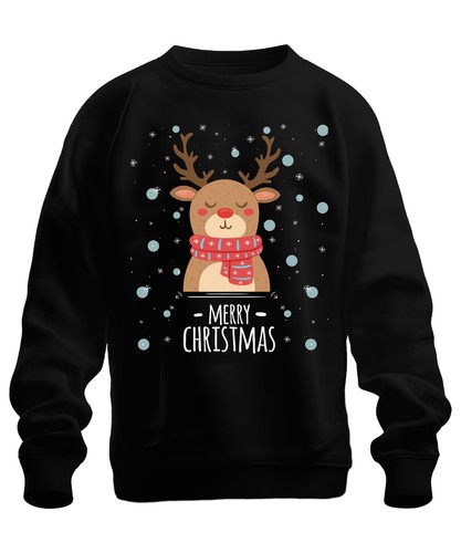 Merry christmas renna - renna, neve